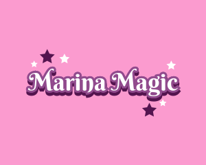 Magical Princess Text logo design