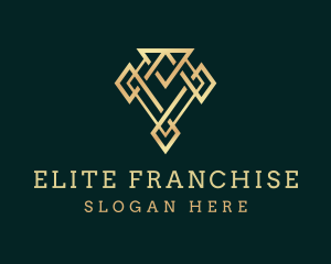 Golden Luxury Diamond logo design