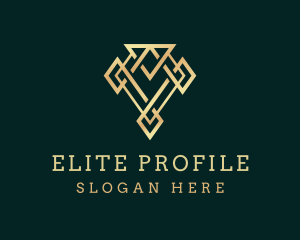 Golden Luxury Diamond logo design