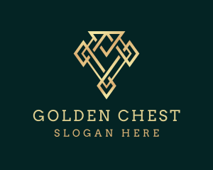 Golden Luxury Diamond logo design