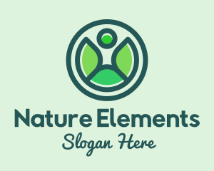 Nature Human Leaf logo design