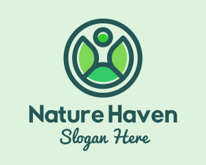 Nature Human Leaf logo design