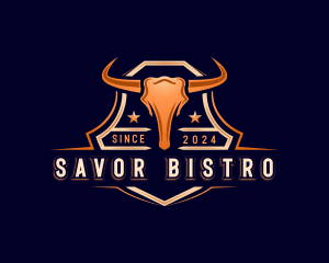 Bull Ranch Steakhouse logo design