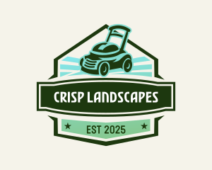 Landscaping landscape Mower  logo