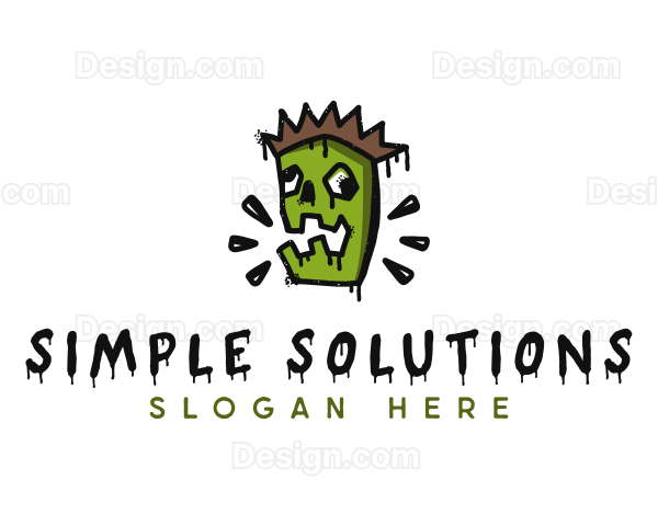 Urban Zombie Graffiti Logo