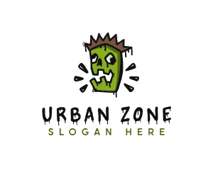 Urban Zombie Graffiti logo design