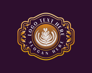 Luxury Coffee Latte logo