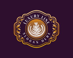 Luxury Coffee Latte logo design