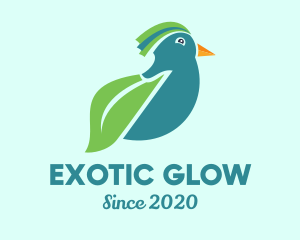 Eco Leaf Bird logo