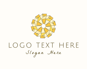 Geometric Modern Sun logo