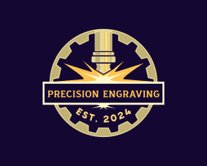 Fabrication Laser Machinist logo design