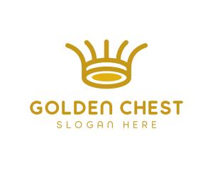 Tribal Golden Crown logo design