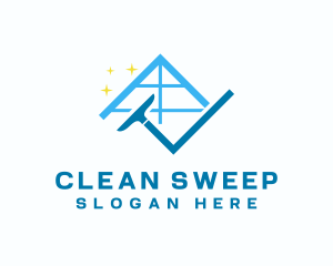 Window Glass Wiper Cleaner logo design