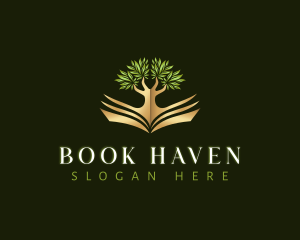 Plant Tree Book logo design