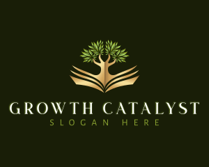 Plant Tree Book logo design