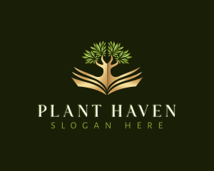 Plant Tree Book logo design