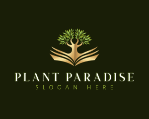 Plant Tree Book logo design