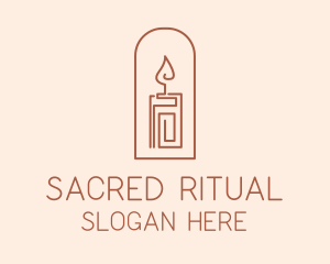 Boho Wax Candle logo design