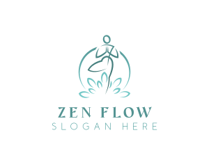 Yoga Meditation Zen logo design