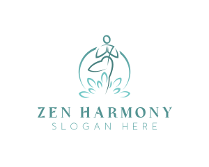 Yoga Meditation Zen logo design