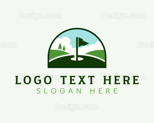 Golf Tournament Lawn Logo