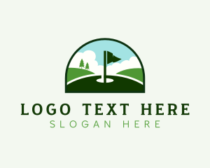 Golf Tournament Lawn Logo