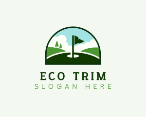 Golf Tournament Lawn logo design