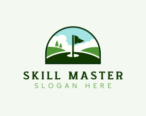 Golf Tournament Lawn logo design