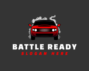 Smoking Race Car logo