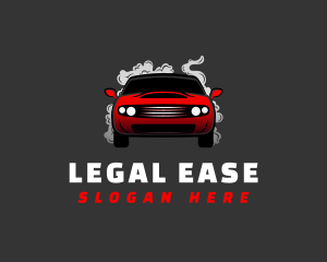Smoking Race Car logo