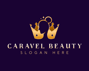 Crown Beauty Queen logo design