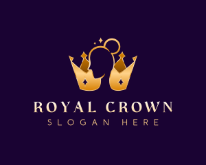 Crown Beauty Queen logo design