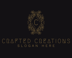 Gold Floral Ornament logo design