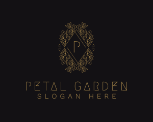 Gold Floral Ornament logo design