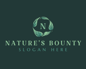 Natural Gardening Leaves logo design