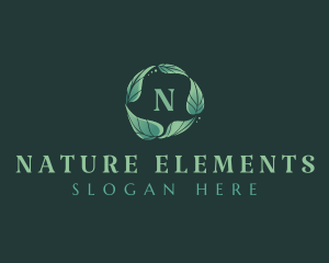 Natural Gardening Leaves logo design