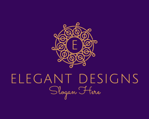 Mandala Ornament Jewelry Boutique logo design