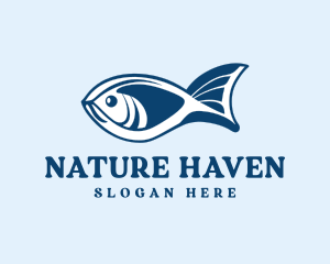 Blue Ocean Seafood Fish Logo