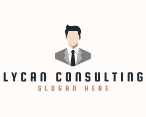 Corporate Man Suit Tie logo design