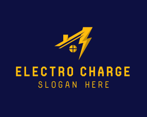 Lightning Home Electricity logo design