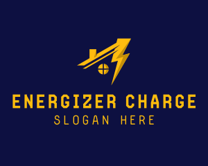 Lightning Home Electricity logo design