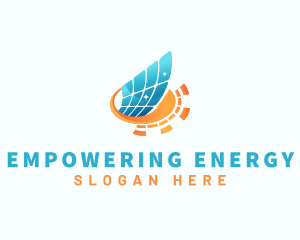 Solar Panel Energy Technology logo design