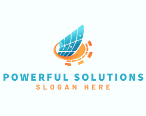 Solar Panel Energy Technology logo design