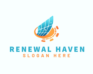 Solar Panel Energy Technology logo design