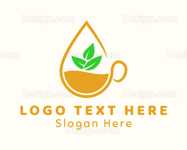 Lemon Tea Drink Logo