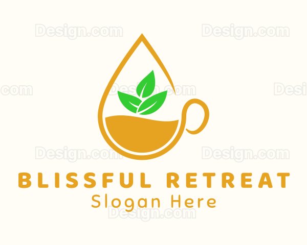 Lemon Tea Drink Logo