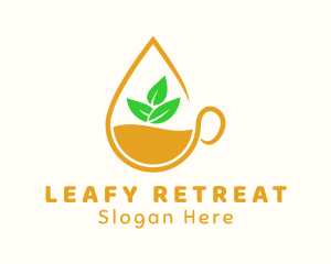 Lemon Tea Drink logo design