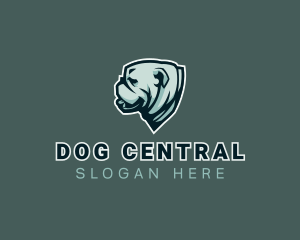 Pet Animal Bulldog logo design