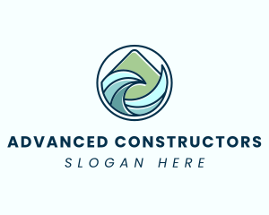 Natural Mountain Waves logo design