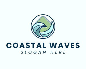 Natural Mountain Waves logo design